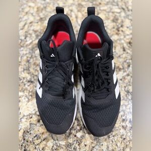 Adidas Men's Black and White Athletic Shoes